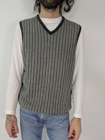 Herren Weste von BISON, Grösse M cotton/wool