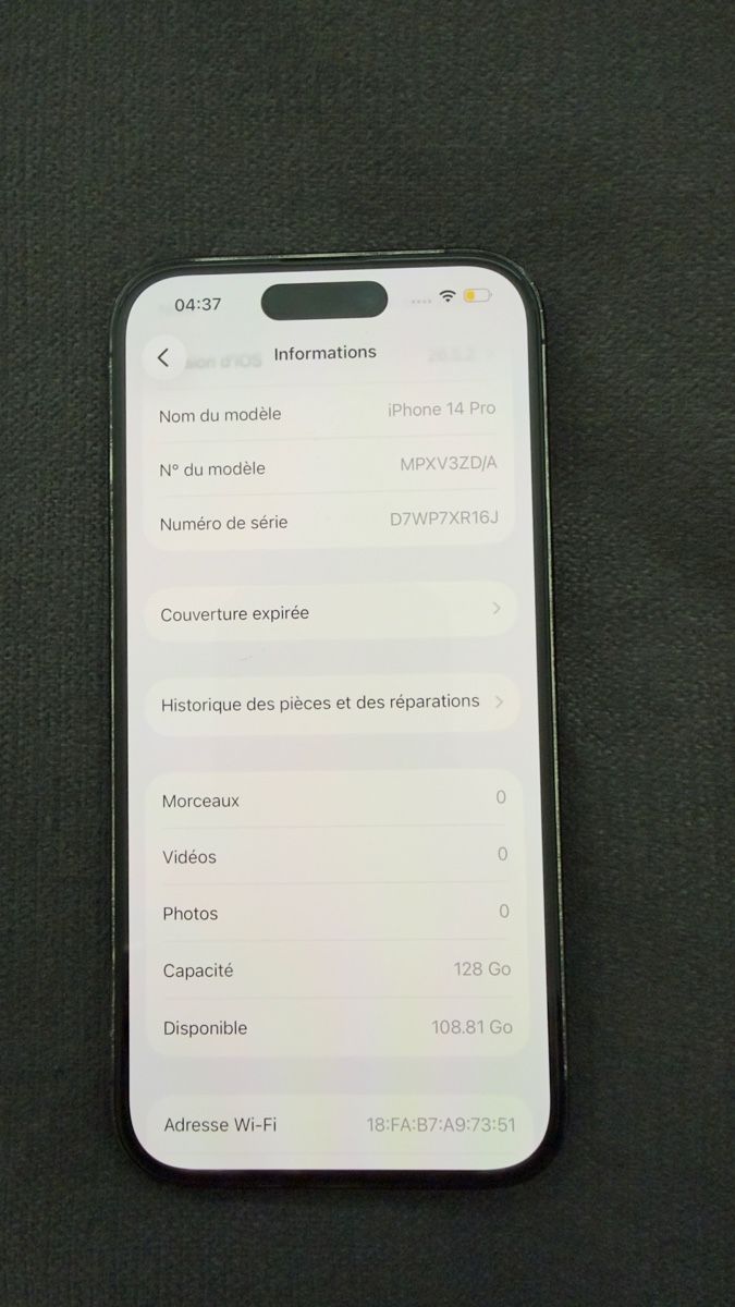 Apple Portables: iPhone 14 Pro 128 Go gris débloqué avec défaut – D'occasion à Misery par DanielSilva47 3