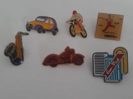6 Vintage Anstecknadeln, Pins