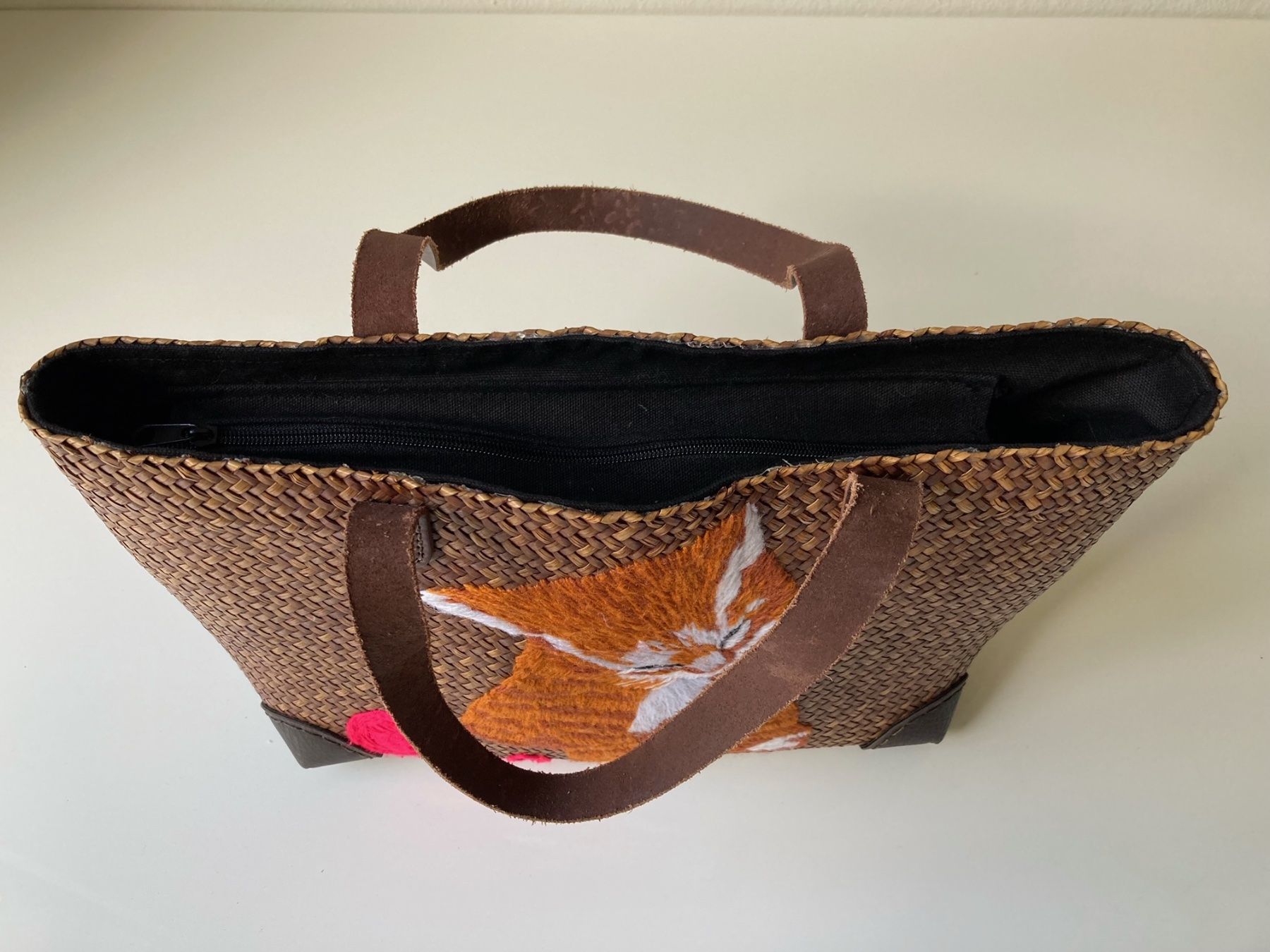 Taschen: Rattan Tasche mit Katzenmotiv – Neu (gemäss Beschreibung) aus Schötz von Spiderman08 2