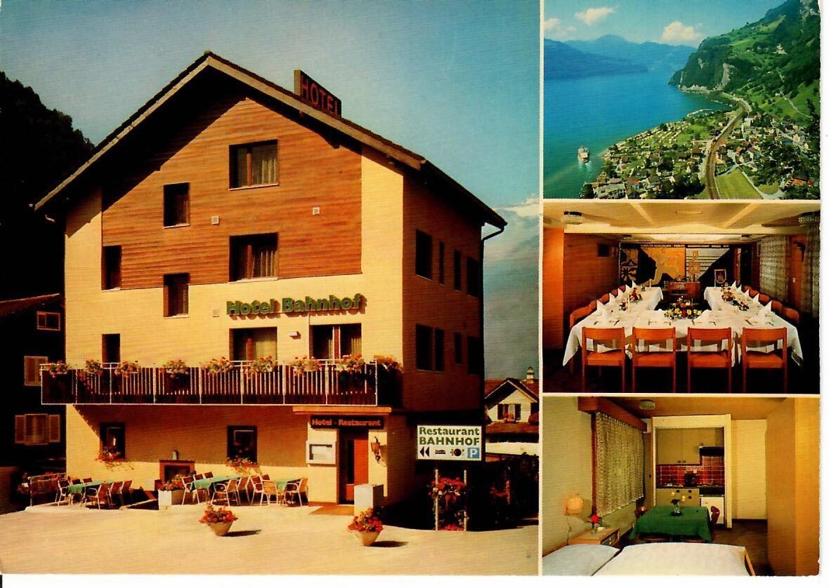 Cartoline postali: Hotel Restaurant Bahnhof Sisikon – Usato da Hochdorf venduto da Ziegel-16