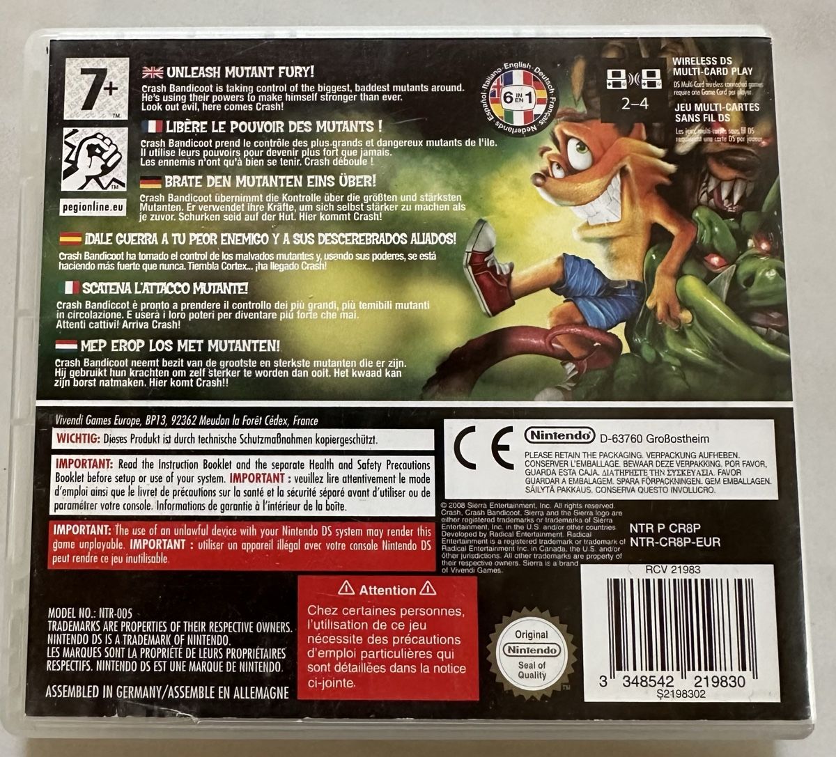Nintendo Giochi: Crash Mind over Mutant - Nintendo DS – Usato da Neuenkirch venduto da ali_5pxg 1