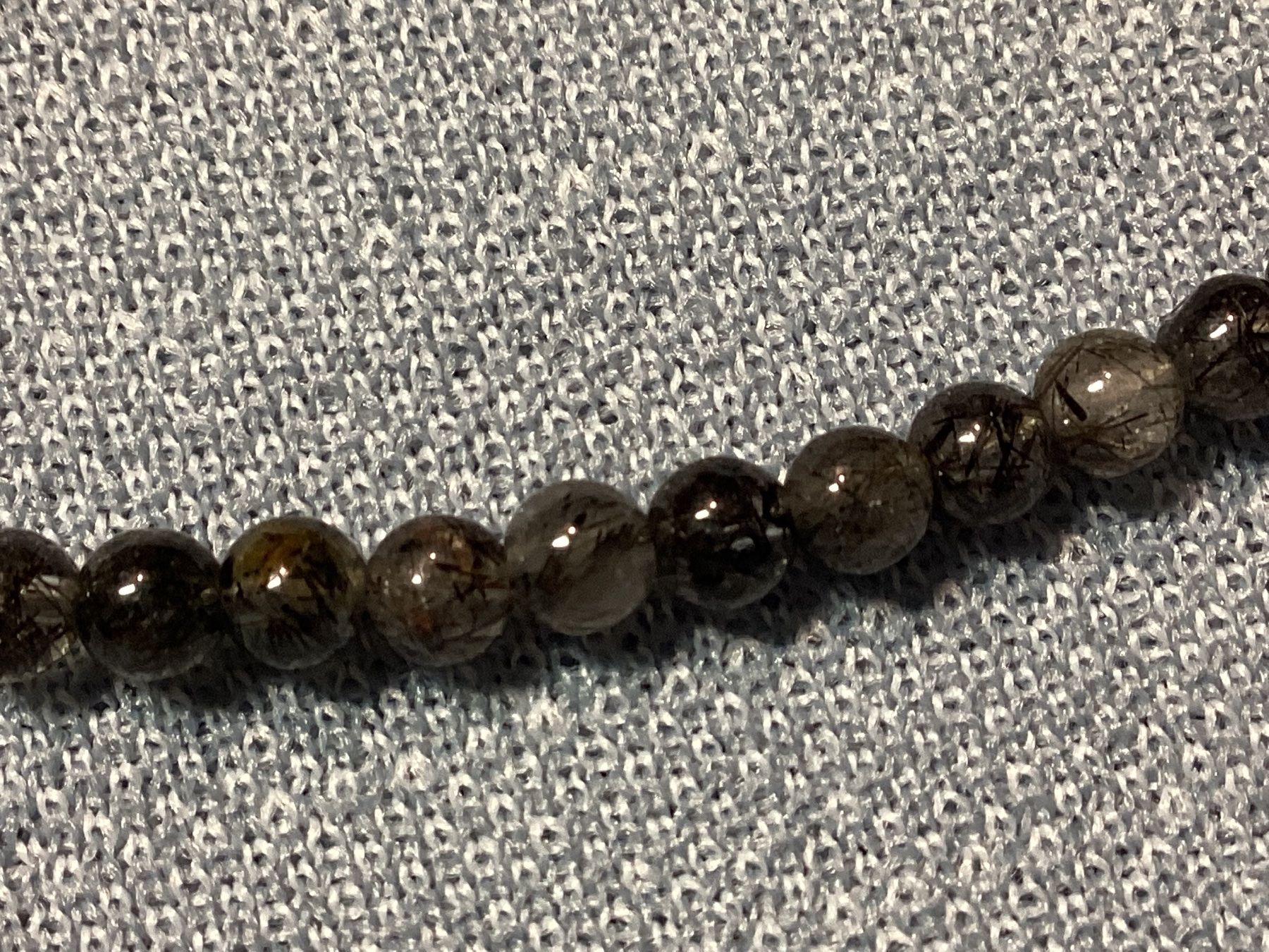Catenine: Schlichte Edelsteinkette mit schwarzem Rutilquarz – Nuovo e nell'imballaggio originale da Laax venduto da kri_95f5 3