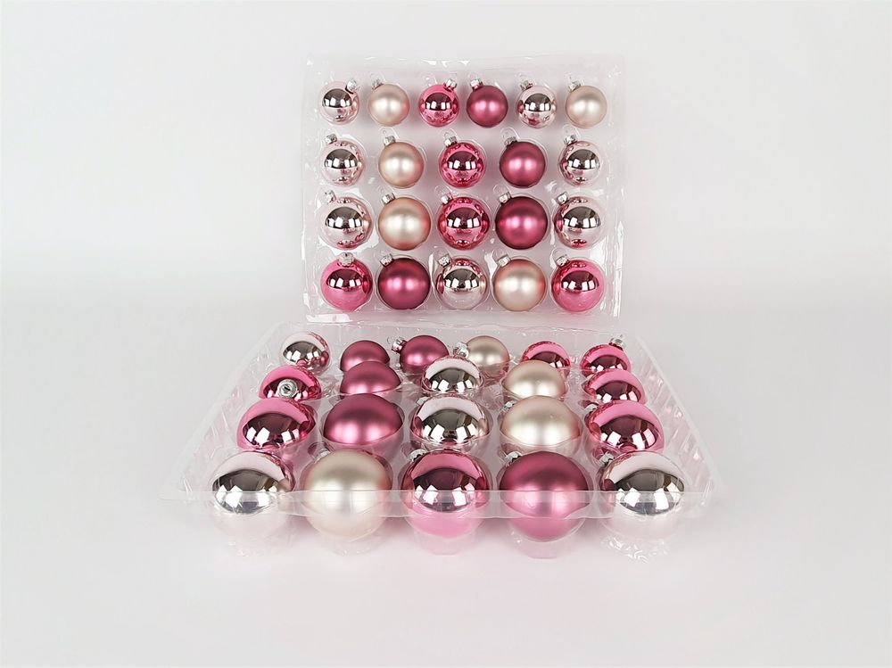 Weihnachtskugeln Pink 42er Set Kaufen auf Ricardo