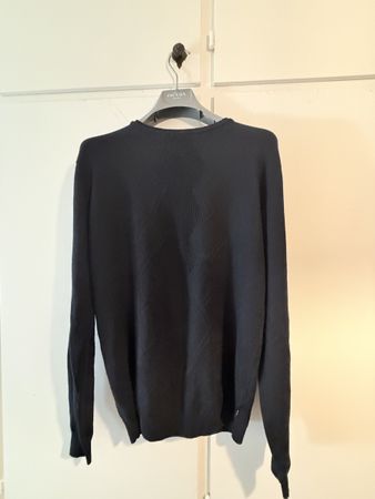 Maglione uomo Gazza. Merinos misto tg L, rombi bassorilievo,