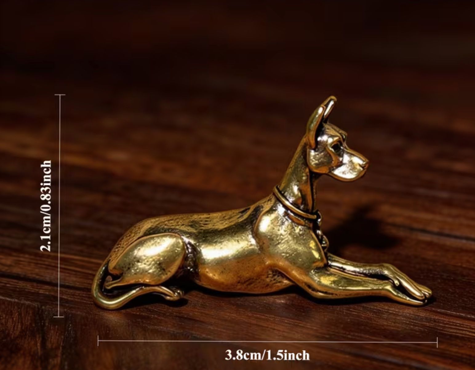 Statuette: Hund Dobermann Miniaturfigur aus massivem Messing – Nuovo e nell'imballaggio originale da Langenthal venduto da Seelenfreunde 6