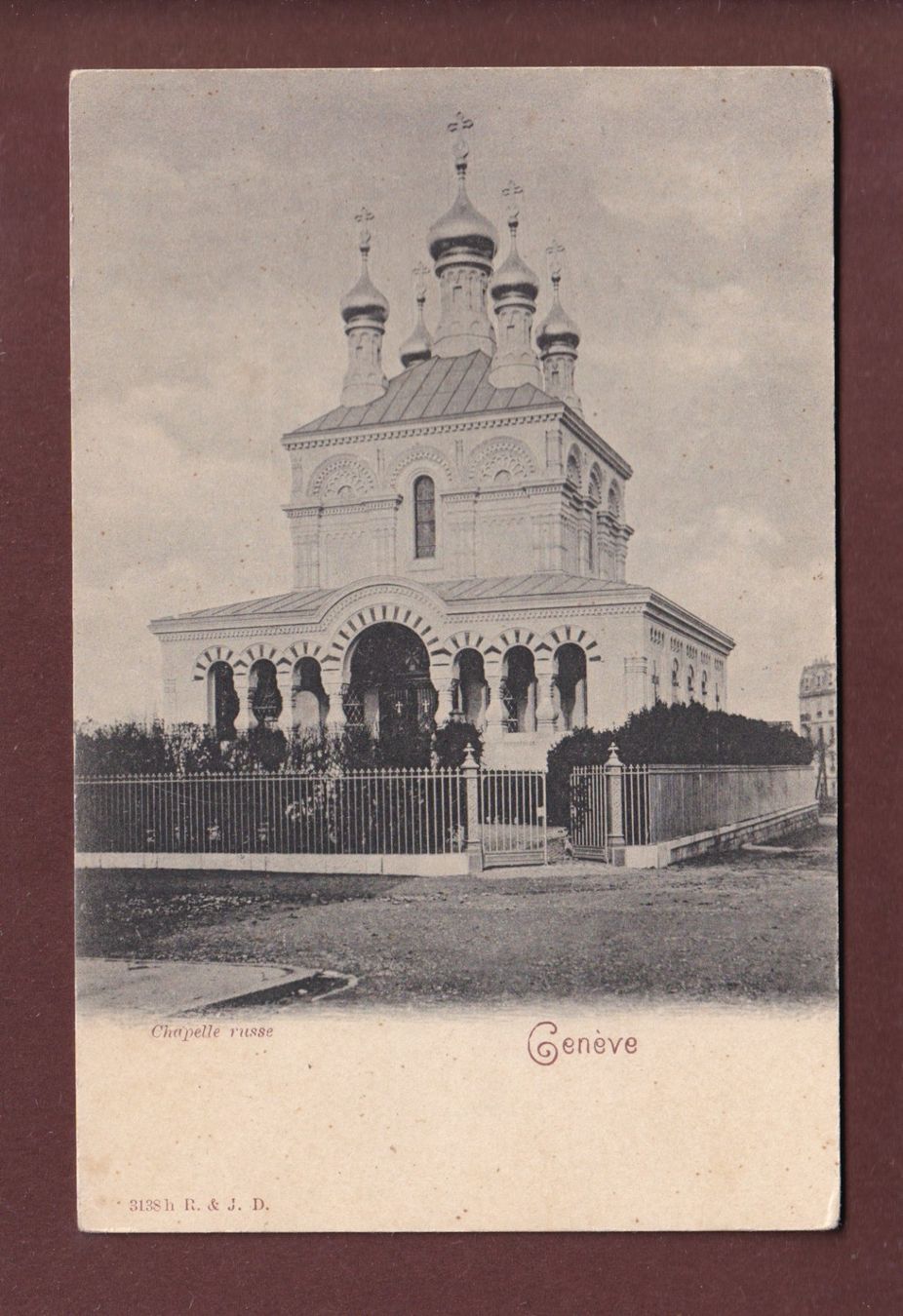 Cartoline postali: GENEVE - Chapelle Russe – Usato da Pully venduto da nicecards