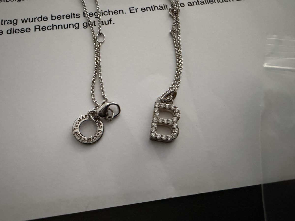 Thomas Sabo Ketten: Thomas Sabo Kette mit B-Buchstabe neuwertig – Gebraucht aus Therwil von as_good_as_new
