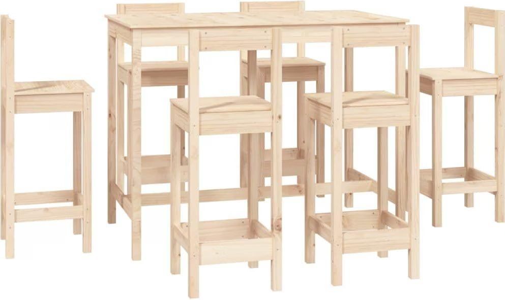 Vidaxl Tische: Bartisch mit 6 Hocker – Gebraucht aus Herisau von rog_rtz8 3