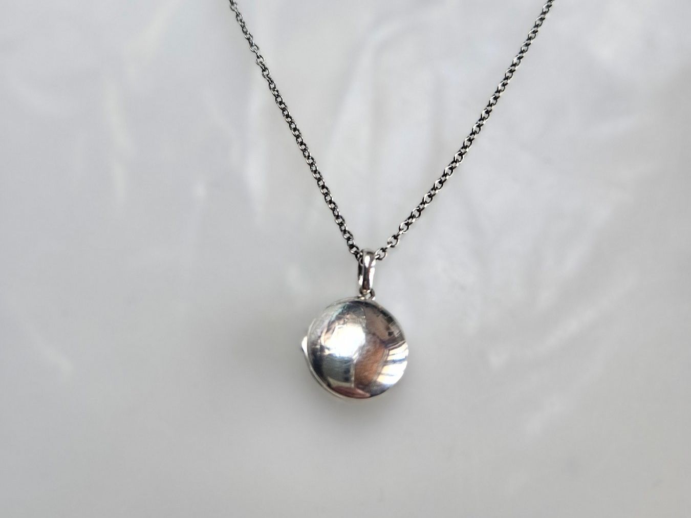 Catenine: Silber Kette mit aufklappbarem Anhänger mit Onyx – Nuovo (secondo la descrizione) da Winterthur venduto da ste_tcx5 4
