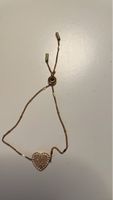 Armband goldfarben Herz Motiv verstellbar gebraucht