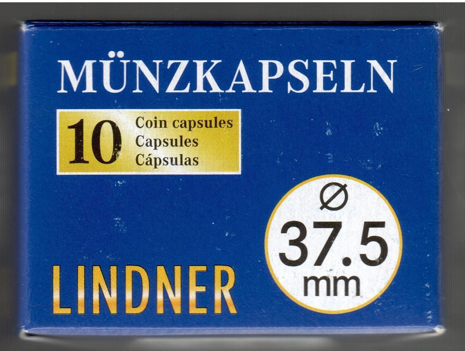 Accessori: Lindner 10er Pack Münzkapseln 37,5 mm – Nuovo e nell'imballaggio originale da Lichtensteig venduto da Mac_creative