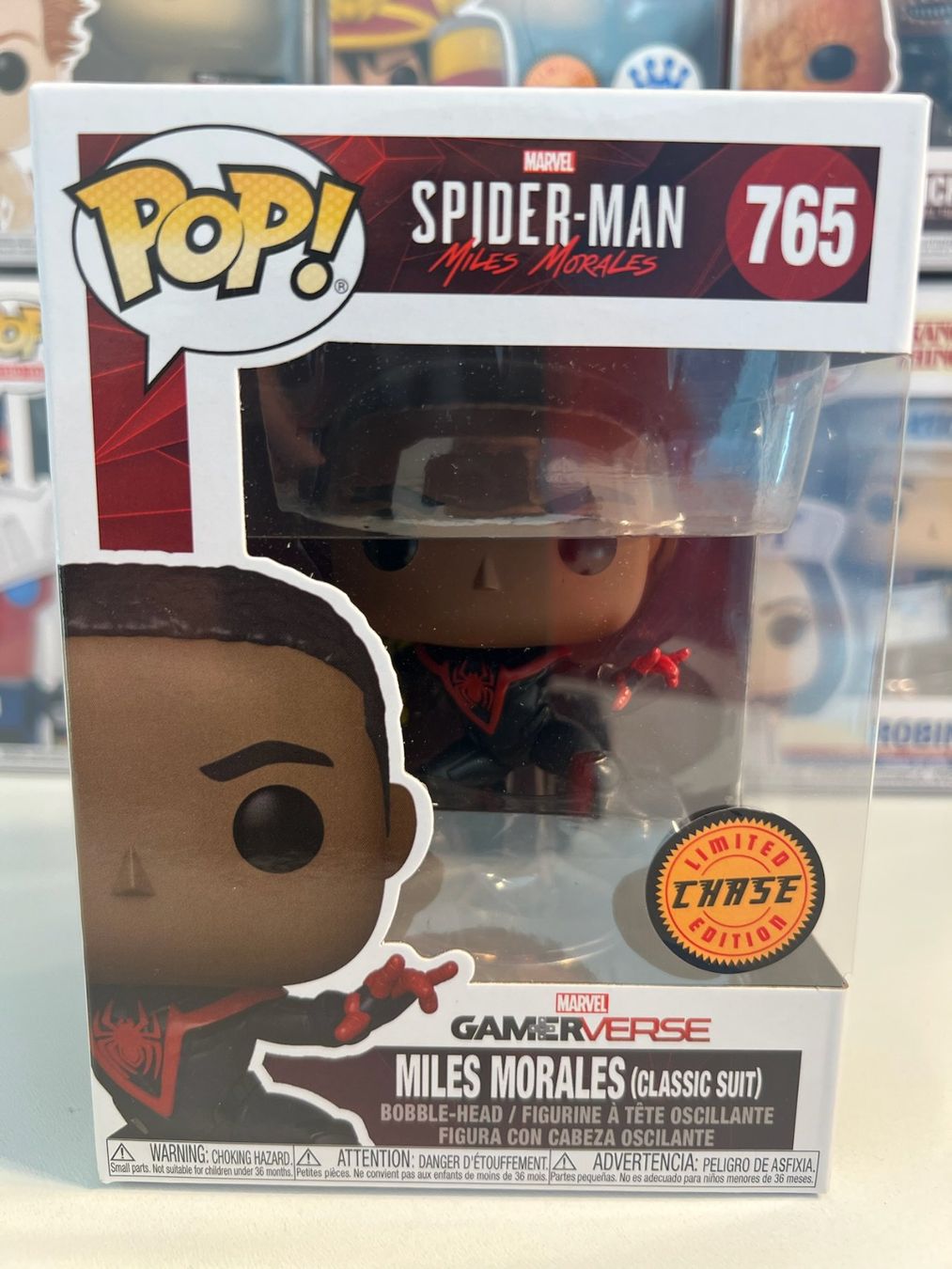 Funko Statuette: Funko POP! Marvel Spider-Man Miles Morales Limitée Chase – Nuovo e nell'imballaggio originale da Le Mouret venduto da perfectbijou