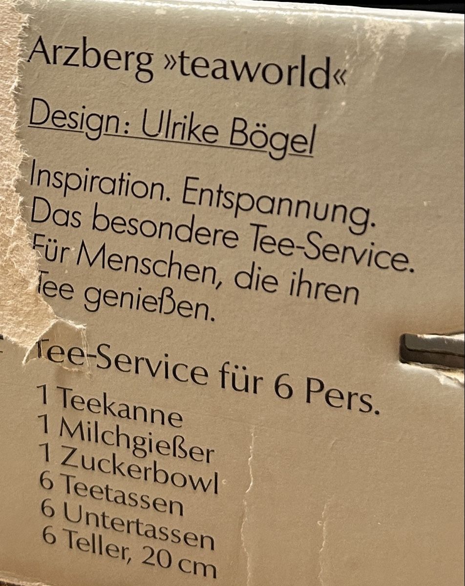 Arzberg Set di piatti: Arzberg Teaworld – Usato da St. Gallen venduto da landarenca 1