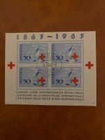 Briefmarkenblock Rotes Kreuz 1963 Helvetia gebraucht gest...