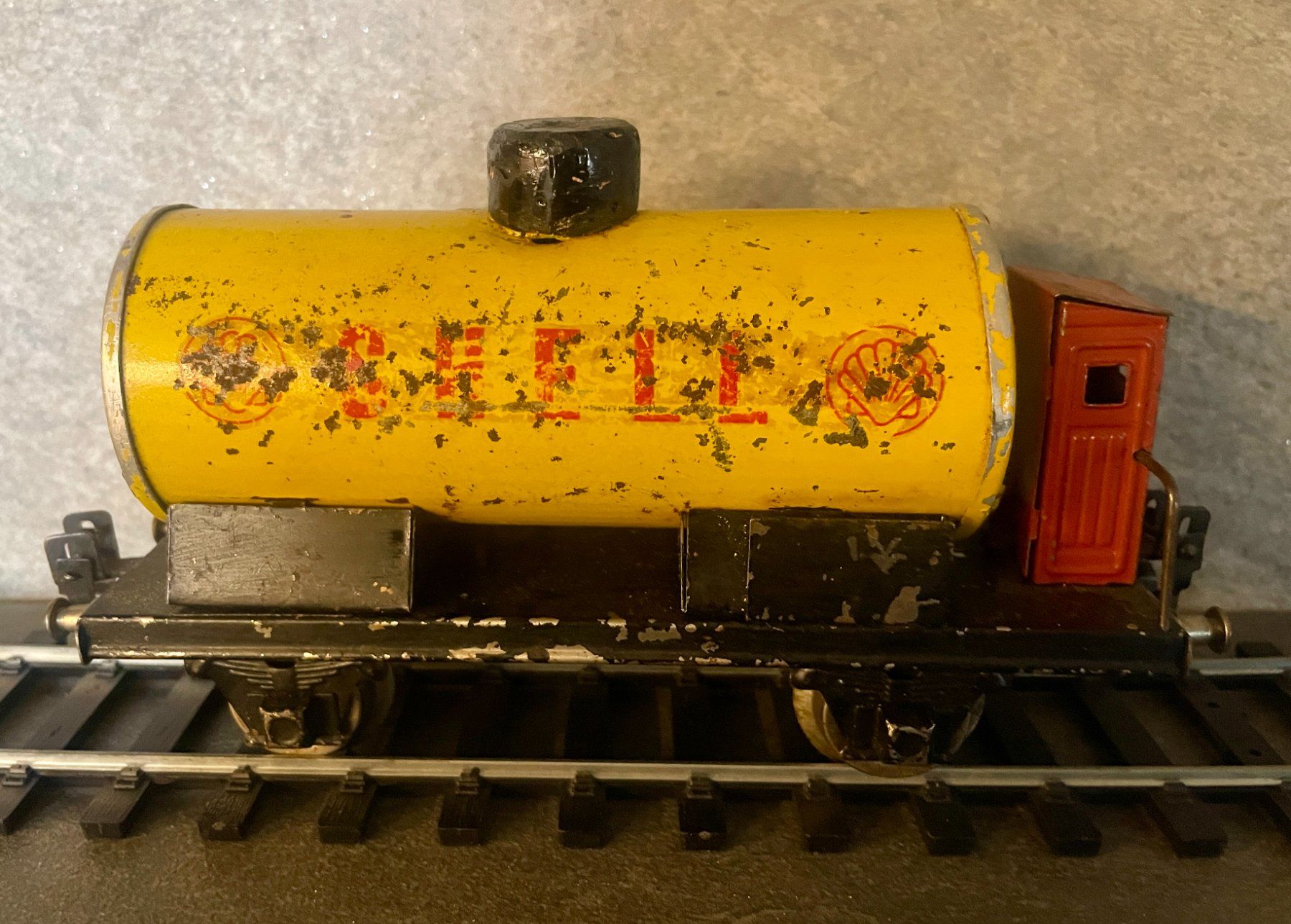 Shell Modellini di ferrovie: Modeleisenbahnwagen SHELL Spur 0 – Usato da Scuol venduto da SAK 1