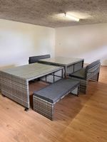 MELBA Gartenlounge - wie neu - platzsparendes Cube-Set