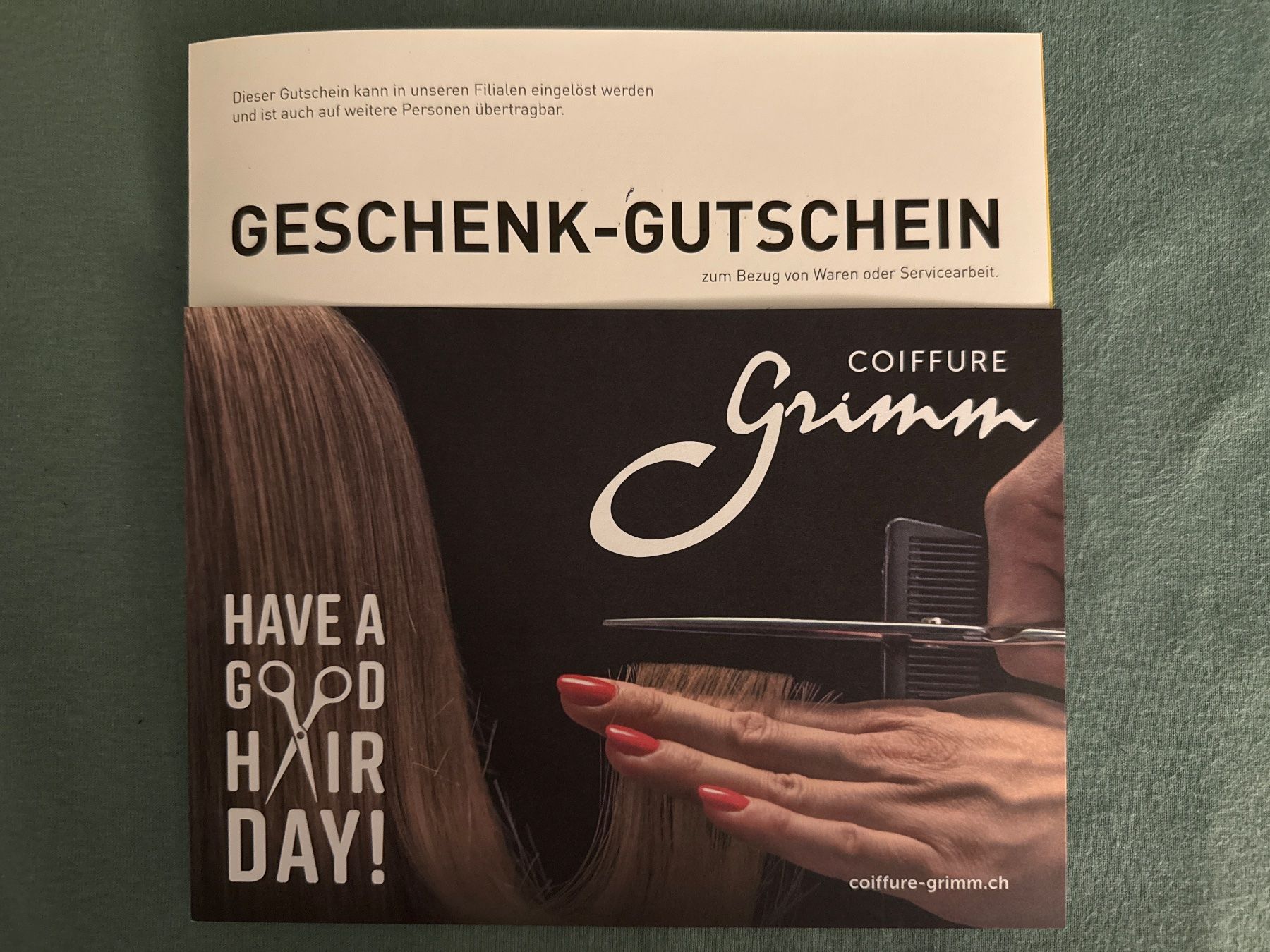 Buoni: Gutschein Coiffure Grimm – Nuovo (secondo la descrizione) da Zweisimmen venduto da Mousie