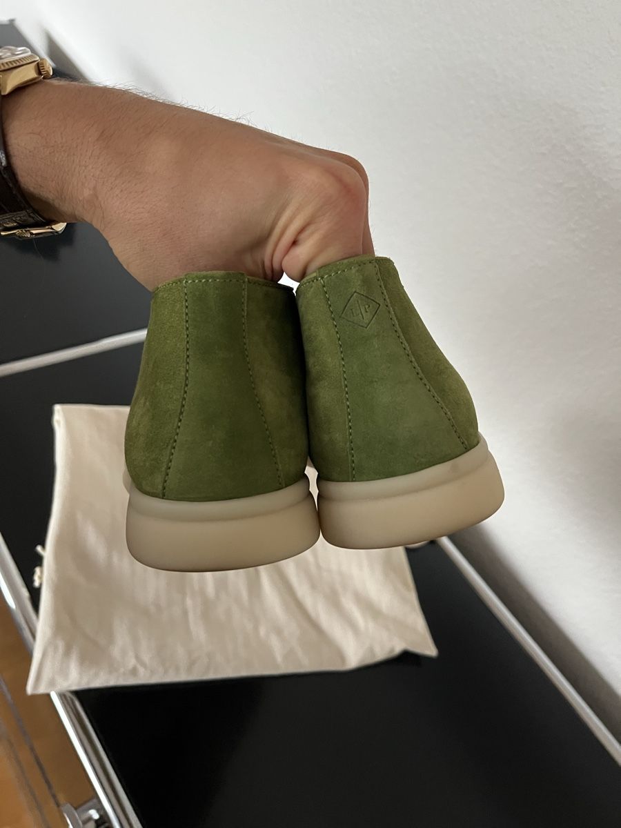 Loro Piana Damenschuhe: Loro Piana Open Walk Green – Neu (gemäss Beschreibung) aus Genève von 3M_JR 3