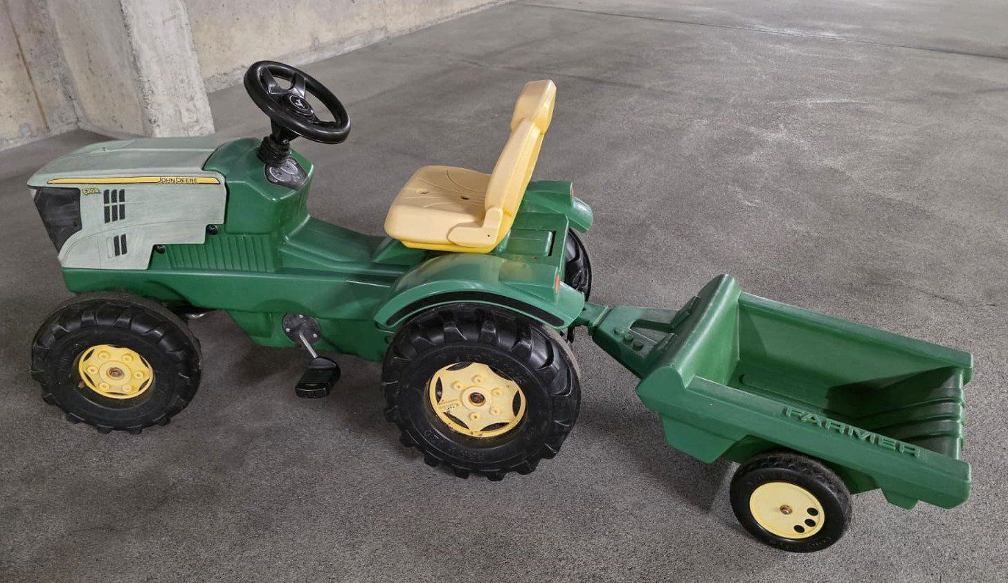 John Deere Fahrzeuge für Kinder: John-Deere-Tretttraktor mit Anhänger – Gebraucht aus Meggen von Scollection 1