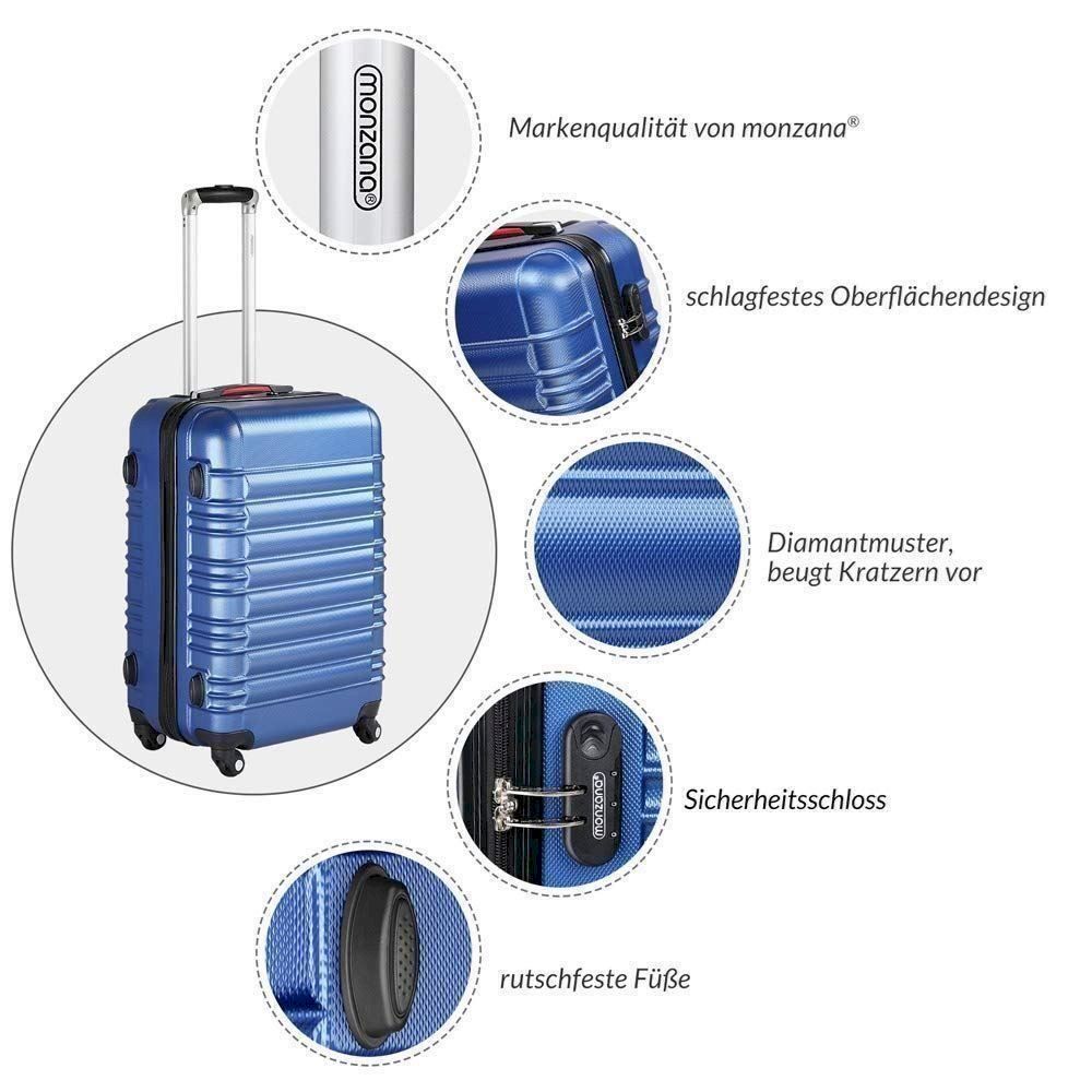 Valigie: Monzana 4er Koffer Set Baseline blau – Nuovo e nell'imballaggio originale da Bottighofen venduto da zaap 2