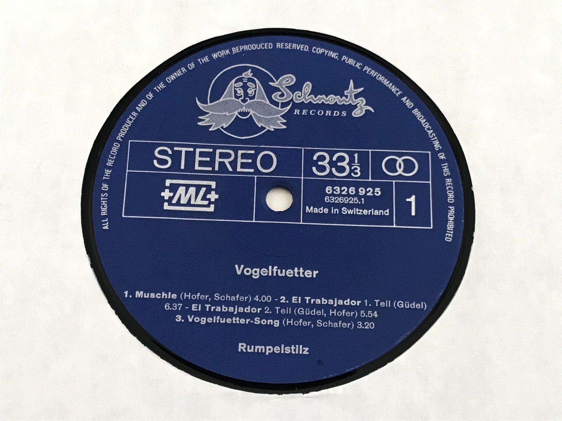 Dischi in vinile: RUMPELSTILZ - Vogelfuetter – Usato da Buchs AG venduto da Archie 2