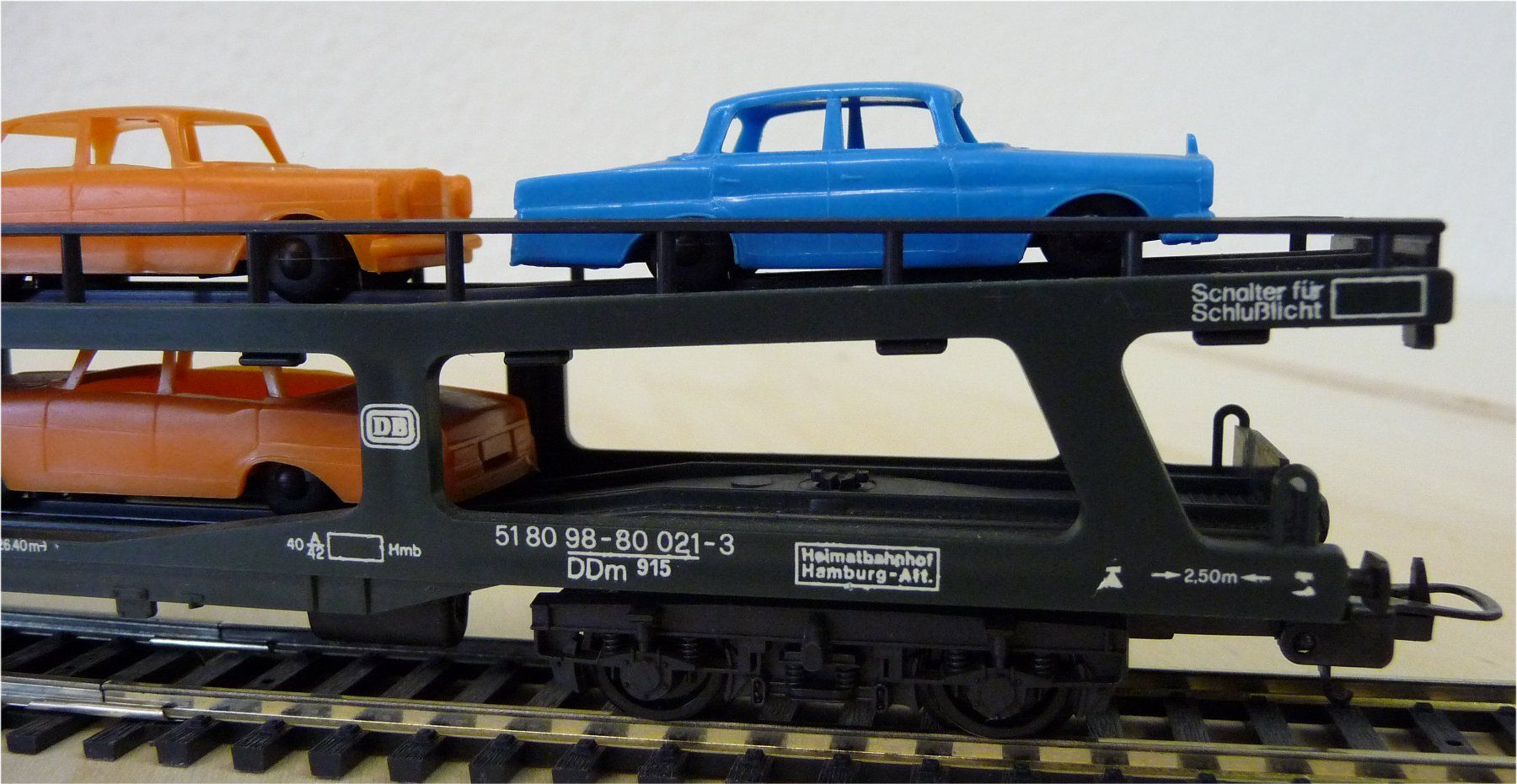 Lima Modellini di ferrovie: DB Autotransportwagen mit Autos – Usato da Hinwil venduto da Dampfloki 1