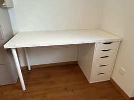 IKEA Schreibtisch mit Schubladenelement