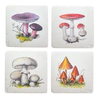 Vintage Mushroom Pilze Untersetzer