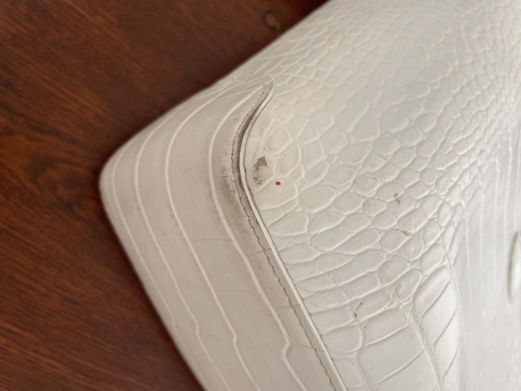 Longchamp Borse da donna: Longchamp Croco Blanc - Sac à Main – Usato da Genève venduto da hg2_yyz7 4