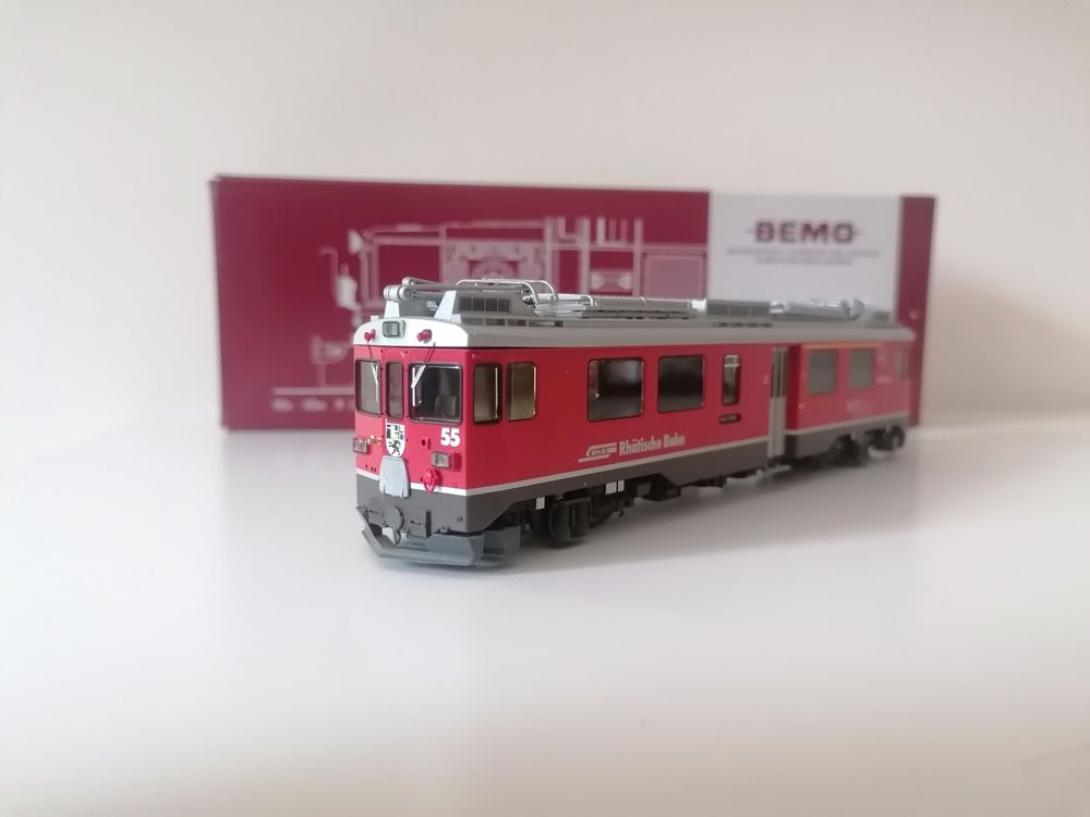 Bemo Modelleisenbahnen: Bemo 1369 107 RhB ABe 4/4 Nr. 55 Digital Sound – Gebraucht aus Viganello von Calanda747 3