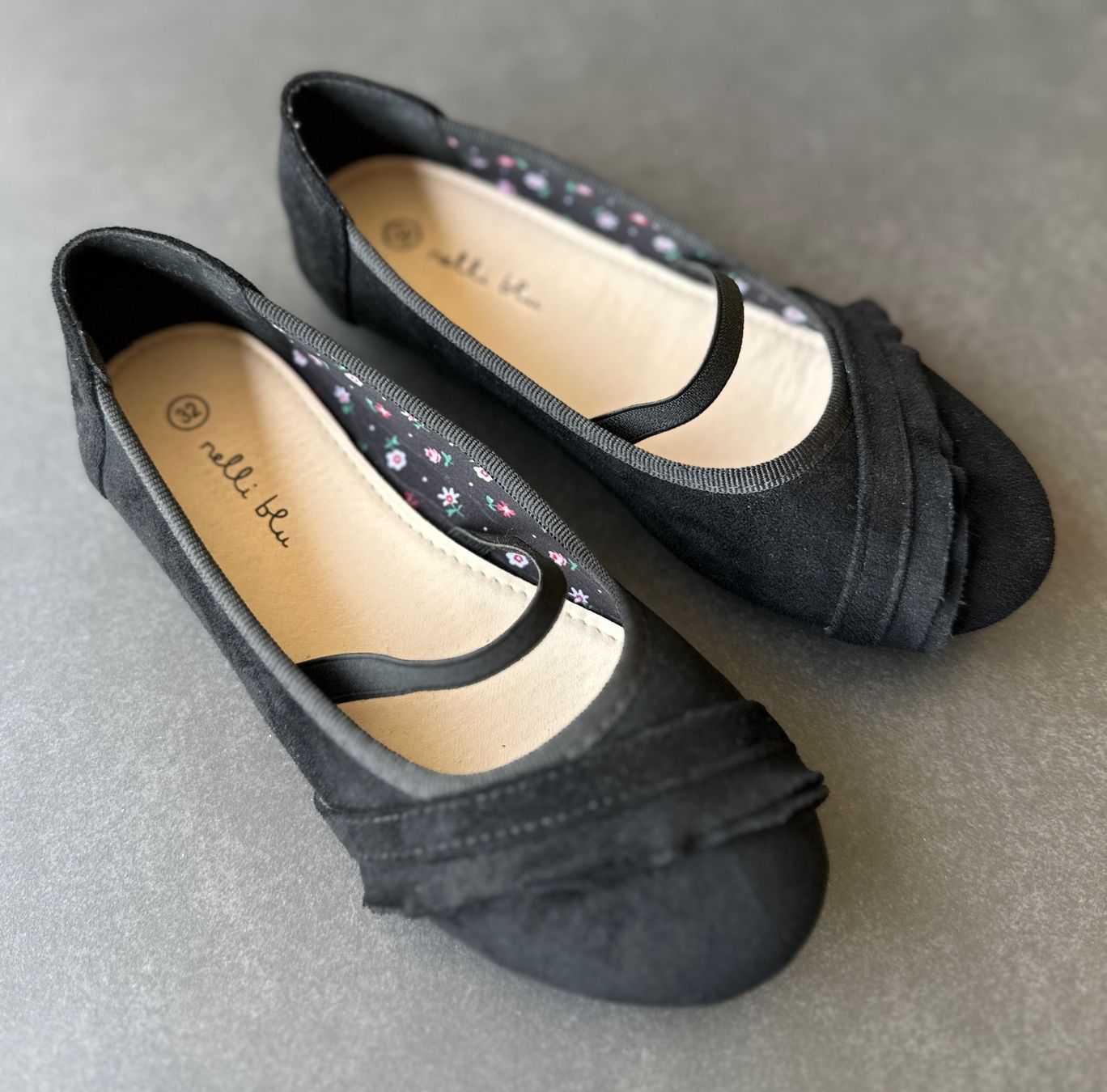 Scarpe per ragazze: TOP > Gr 32 Ballerinas schwarz Wildlederoptik – Nuovo (secondo la descrizione) da Rickenbach b. Wil venduto da sunneschii_