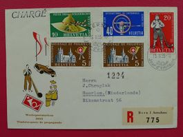 1955, Nr.320-323 Ersttagsbrief (ill) französisch, Kat: 90.-