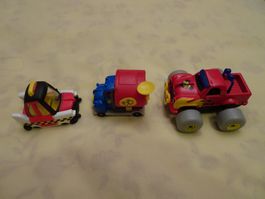 3 kleine Modellautos von Walt Disney  Comics