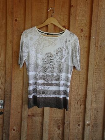 Spezielles Olsen T-Shirt  weiss Gr. 40 - M66
