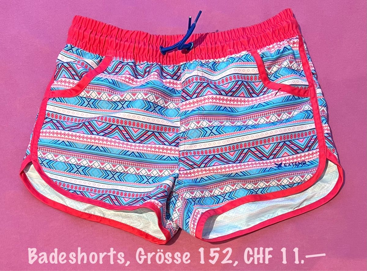 Pantaloni: Badeshorts Gr. 152, gemustert, Top Zustand – Usato da Baar venduto da Princesaphantagiro