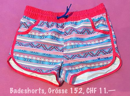 Badeshorts Gr. 152, gemustert, Top Zustand