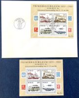 1980 Norwegen FDC + Block ** / 125 Jahre Briefmarken