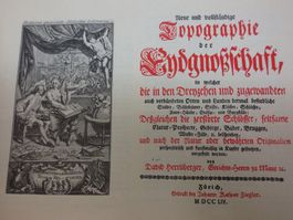 Die Topographie der Eidgenossenschaft Limited 133/800