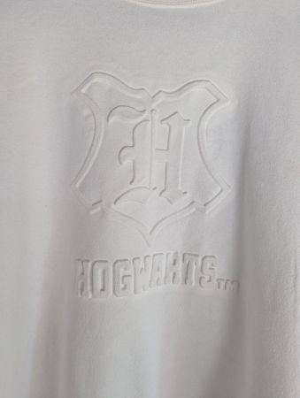 Pulli Hogwarts Relief Grösse S, creme