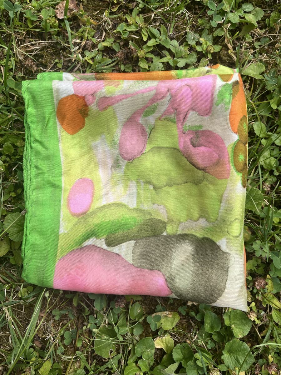 Foulard & Sciarpe: Seidenfoulard, handrolliert 75x75 cm – Usato da Wila venduto da Fritz-Wila 1