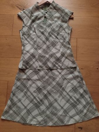 Damen sommerliches SET-Anzug (Top, Rock) 2 Teile, Gr. D38