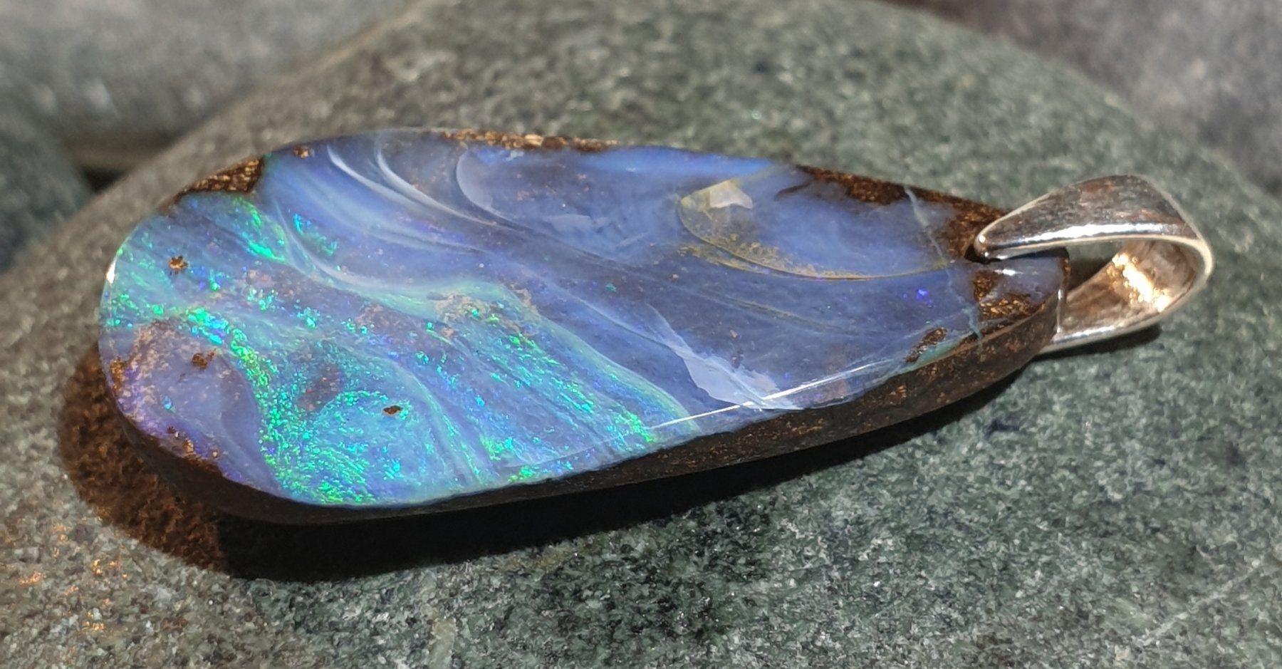 Ciondoli: Anhänger Boulder Opal. – Nuovo (secondo la descrizione) da Niederbüren venduto da Raphael014 5