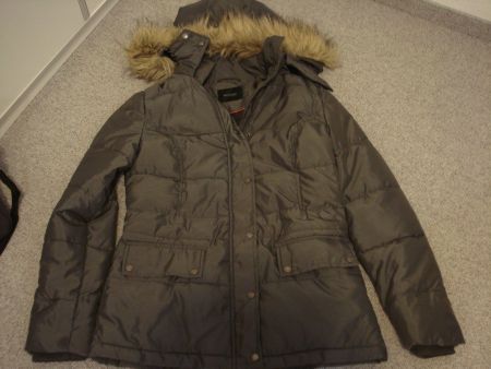 silbergraue Winterjacke Gr. 38