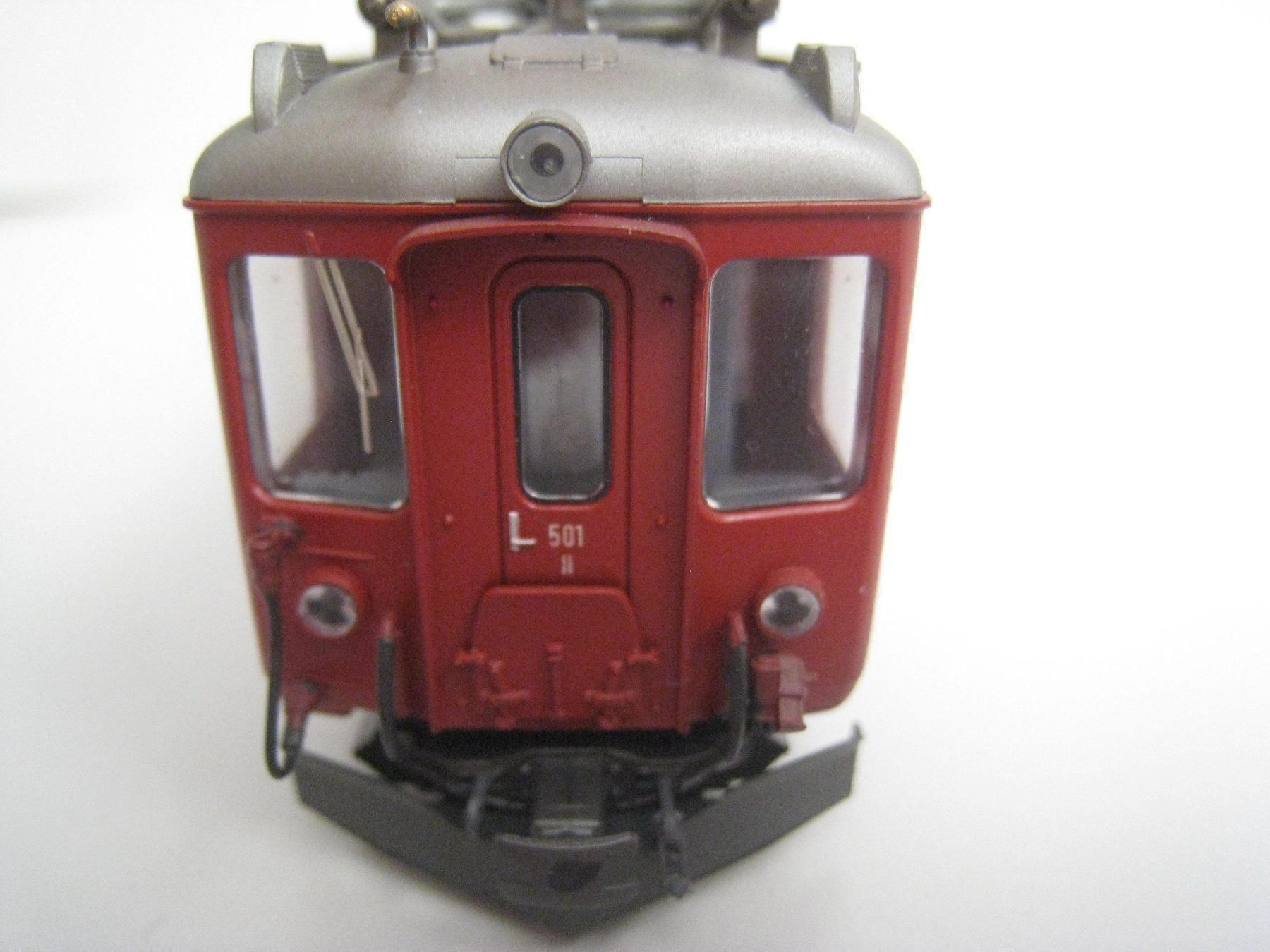 Bemo Modellini di ferrovie: Bemo Rhb-Triebwagen 501 alte Version+Fig.+Fin.ModellbauPiro. – Nuovo (secondo la descrizione) da Buchs ZH venduto da swiss-train 5