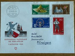 EXPOSITION NATIONALE - Lausanne 1955: HELVETIA Z. Nr.320-323