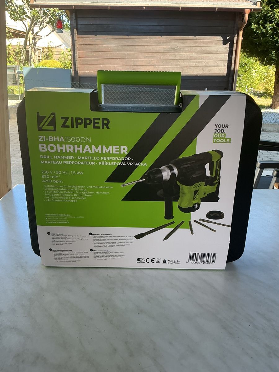 Bohrmaschinen: Bohrhammer Zipper BHA 150 – Neu (gemäss Beschreibung) aus Oberbuchsiten von Tesin3 4