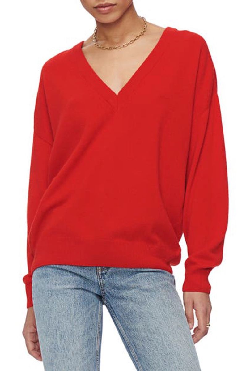 Anine Bing Maglioni & Felpe: ANINE BING Cashmere Pullover rot – Usato da Küsnacht ZH venduto da madrilena77 7