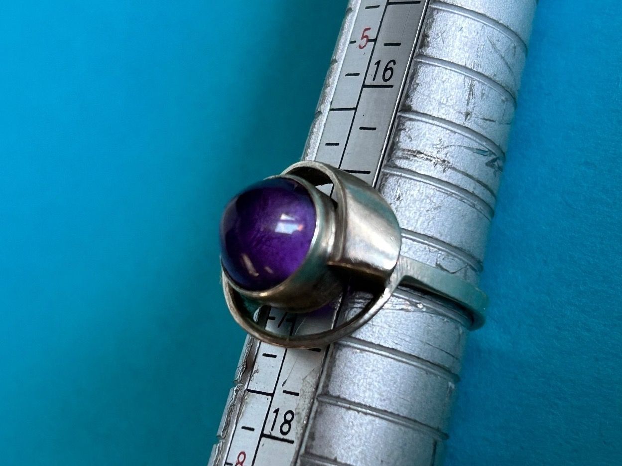 Anelli: silberring VIOLETTE Amethyst KUGEL (54) – Usato da Dittingen venduto da Bellevista 2