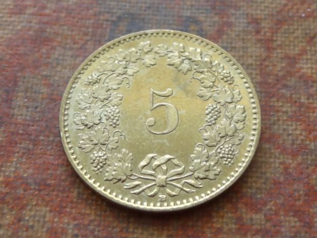 Alle Münzen: 5 Rp. 2004 – Gebraucht aus Romanel-sur-Lausanne von Swift13 1
